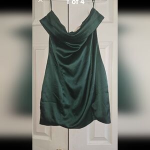 Altar'd State Forest Green Mini Dress